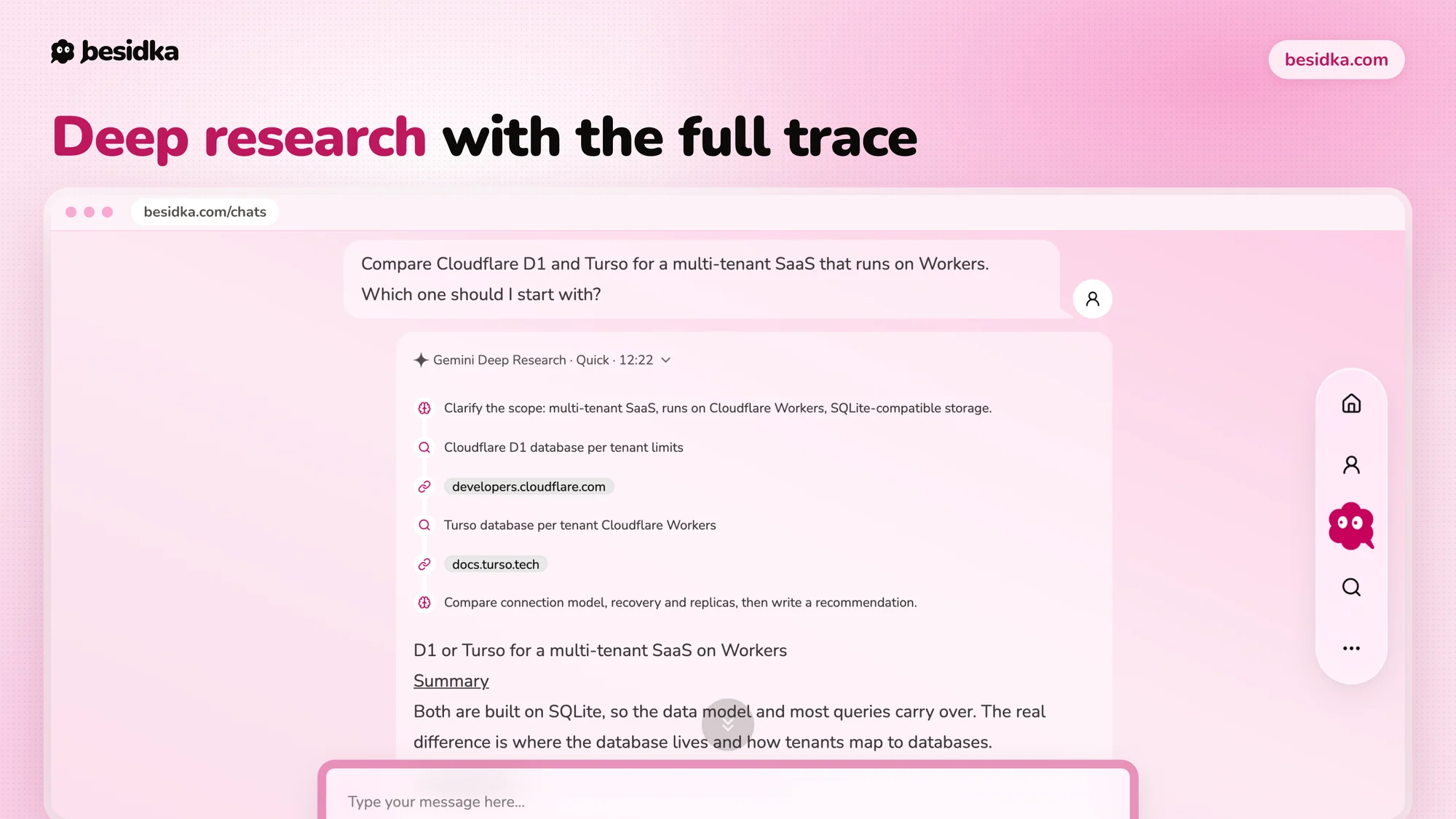 A deep research report from Gemini Deep Research with its trace of searches and pages read.